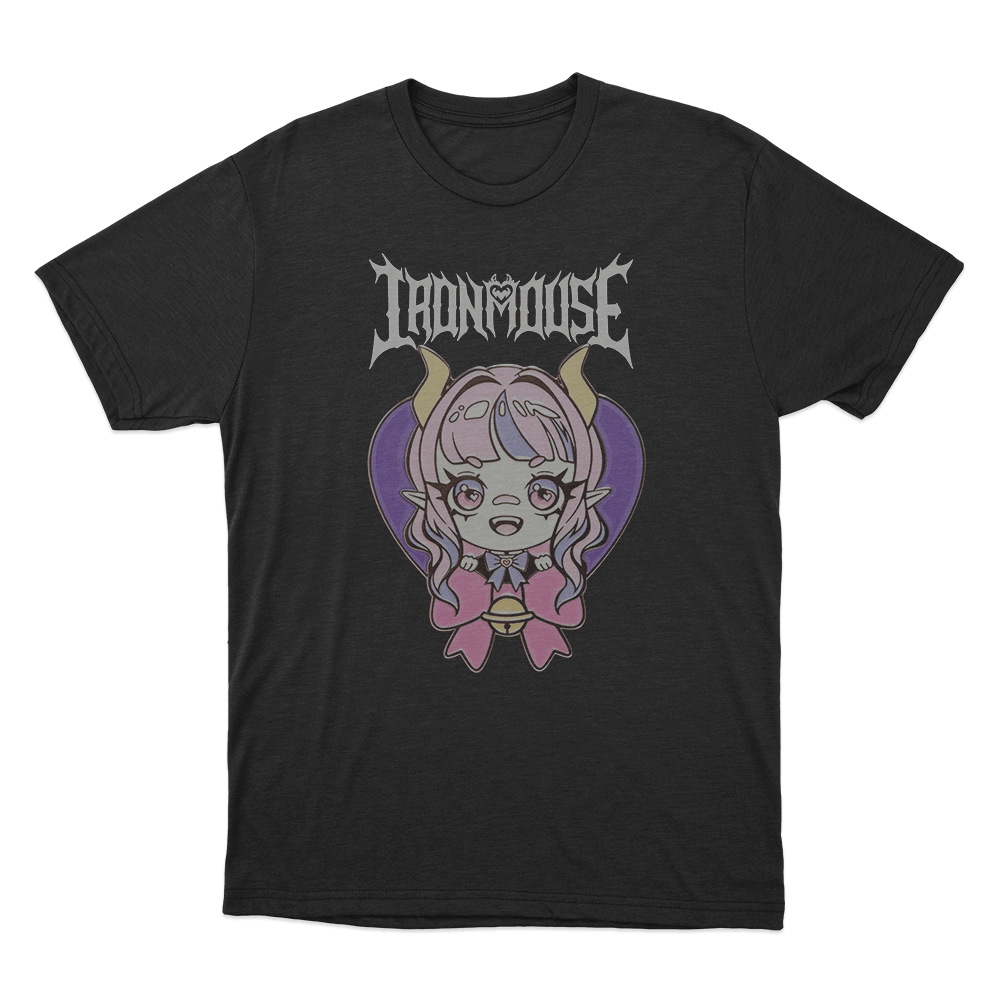 Ironmouse Chibi Heart Unisex T Shirt Black Ironmouse Chibi Heart Unisex T Shirt Black