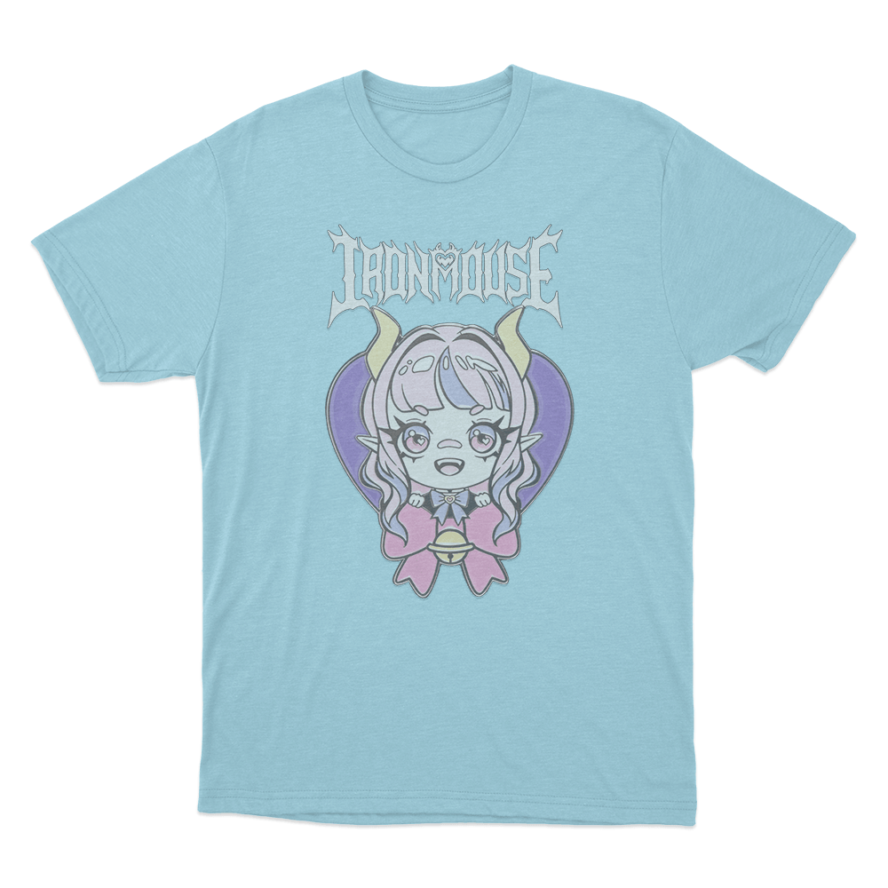 Ironmouse Chibi Heart Unisex T Shirt Sky Blue Ironmouse Chibi Heart Unisex T Shirt Sky Blue