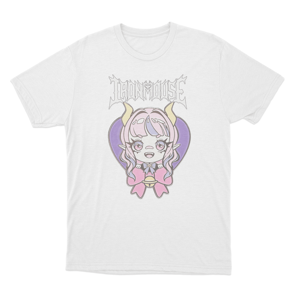 Ironmouse Chibi Heart Unisex T Shirt White Ironmouse Chibi Heart Unisex T Shirt White