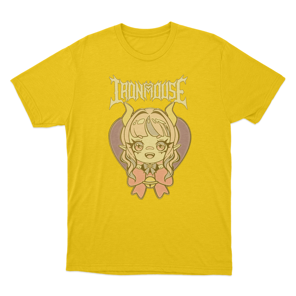 Ironmouse Chibi Heart Unisex T Shirt Yellow Ironmouse Chibi Heart Unisex T Shirt Yellow