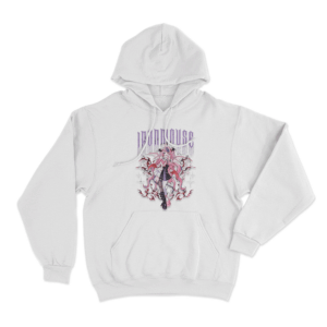 Ironmouse Demon Girl Unisex Hoodie White