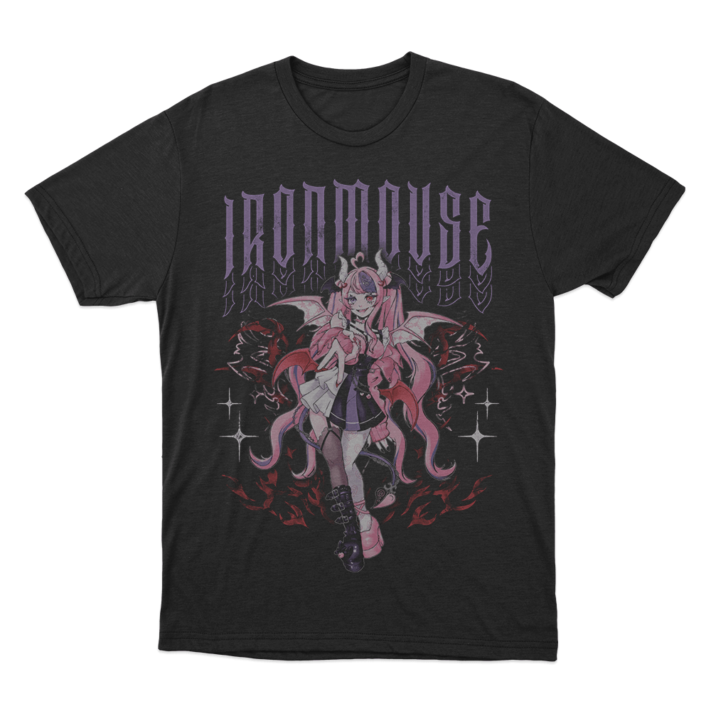 Ironmouse Demon Girl Unisex T Shirt Black Ironmouse Demon Girl Unisex T Shirt Black