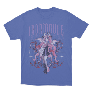 Ironmouse Demon Girl Unisex T Shirt Blue
