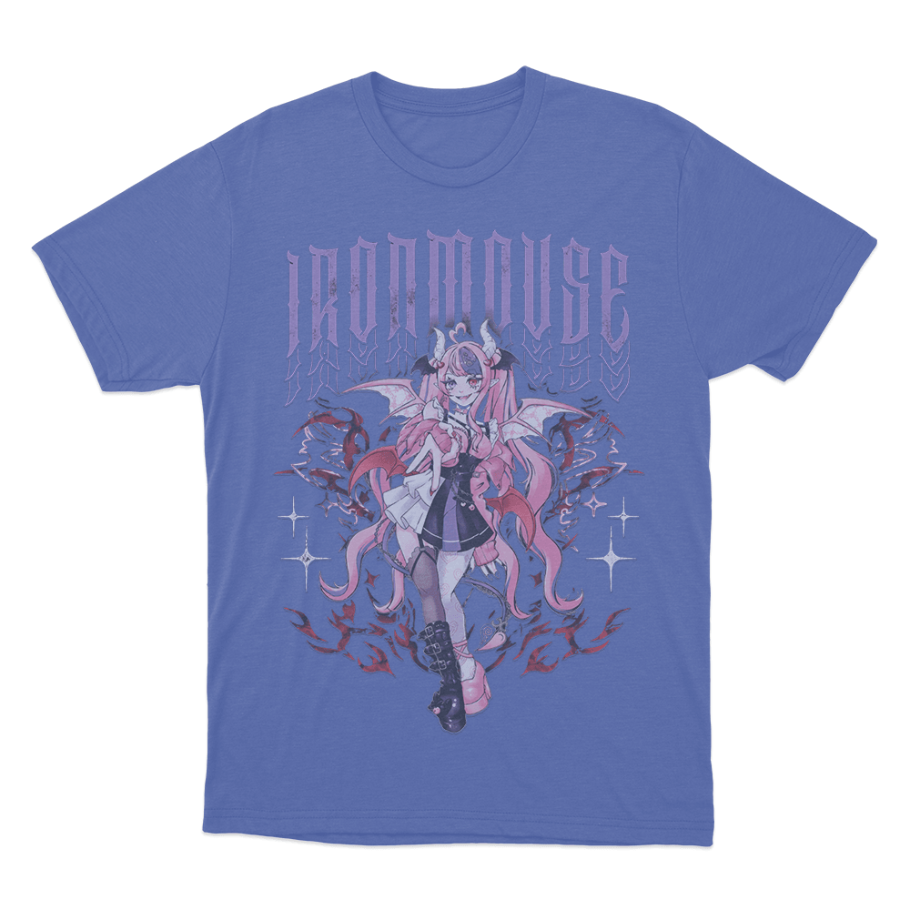 Ironmouse Demon Girl Unisex T Shirt Blue Ironmouse Demon Girl Unisex T Shirt Blue