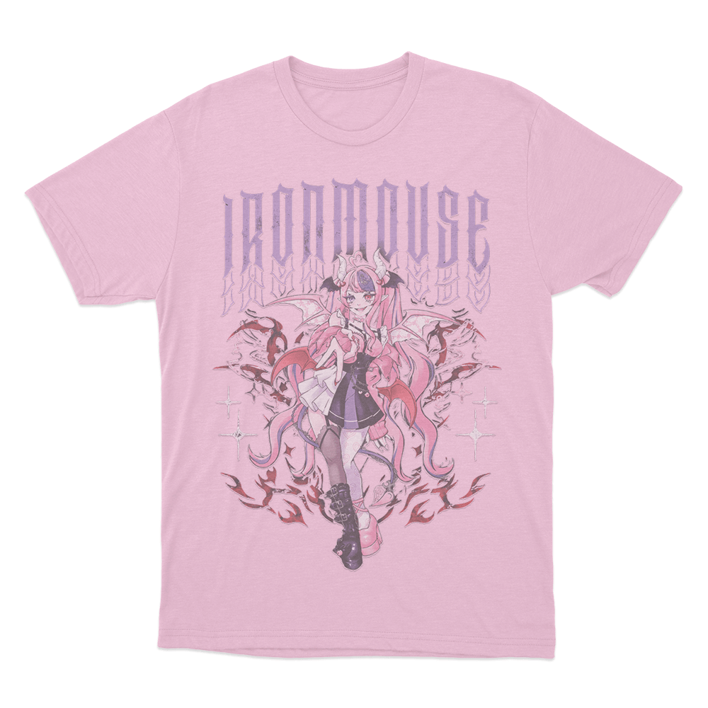 Ironmouse Demon Girl Unisex T Shirt Pink Ironmouse Demon Girl Unisex T Shirt Pink