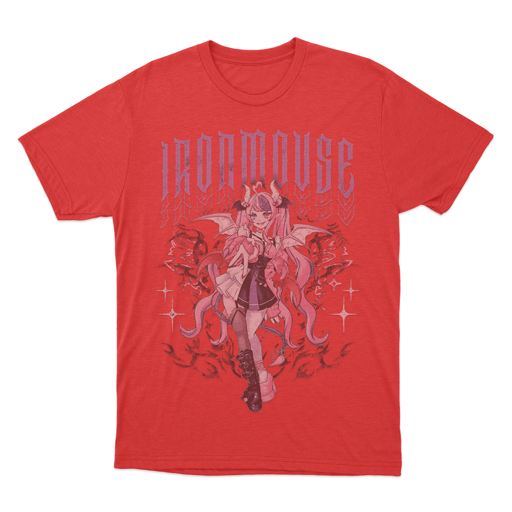 Ironmouse Demon Girl Unisex T Shirt Red Ironmouse Demon Girl Unisex T Shirt Red