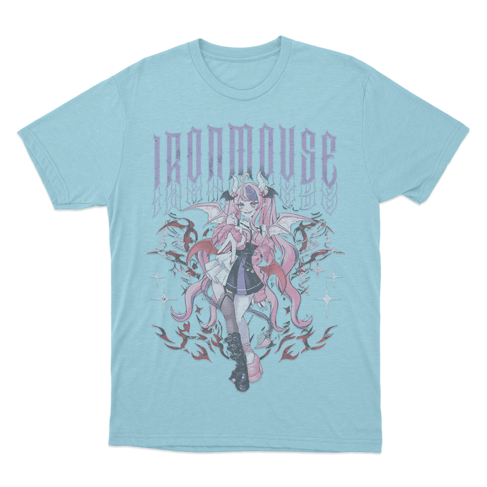 Ironmouse Demon Girl Unisex T Shirt Sky Blue Ironmouse Demon Girl Unisex T Shirt Sky Blue