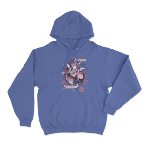 Ironmouse Doodle Unisex Hoodie Blue