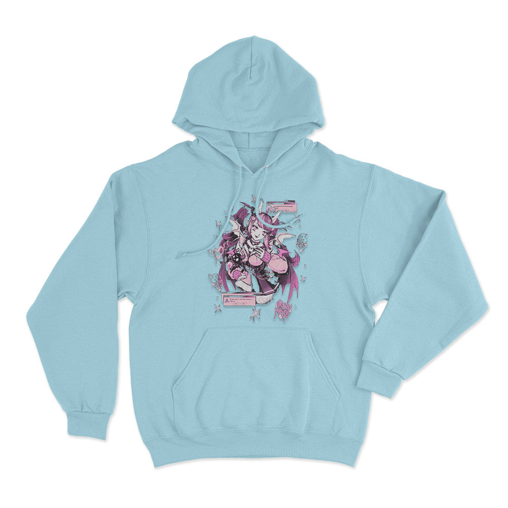 Ironmouse Doodle Unisex Hoodie Sky Blue Ironmouse Doodle Unisex Hoodie Sky Blue