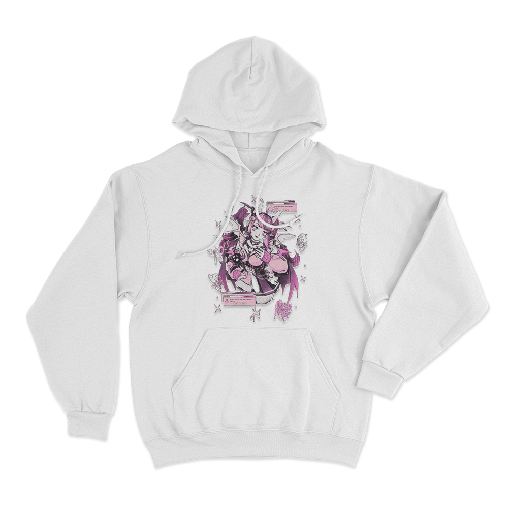 Ironmouse Doodle Unisex Hoodie White Ironmouse Doodle Unisex Hoodie White