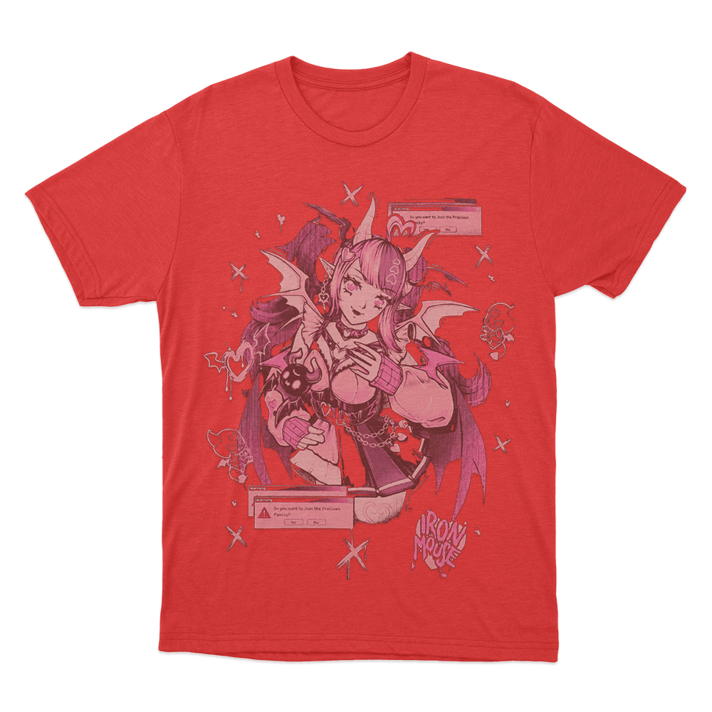 Ironmouse Doodle Unisex T Shirt Red Ironmouse Doodle Unisex T Shirt Red