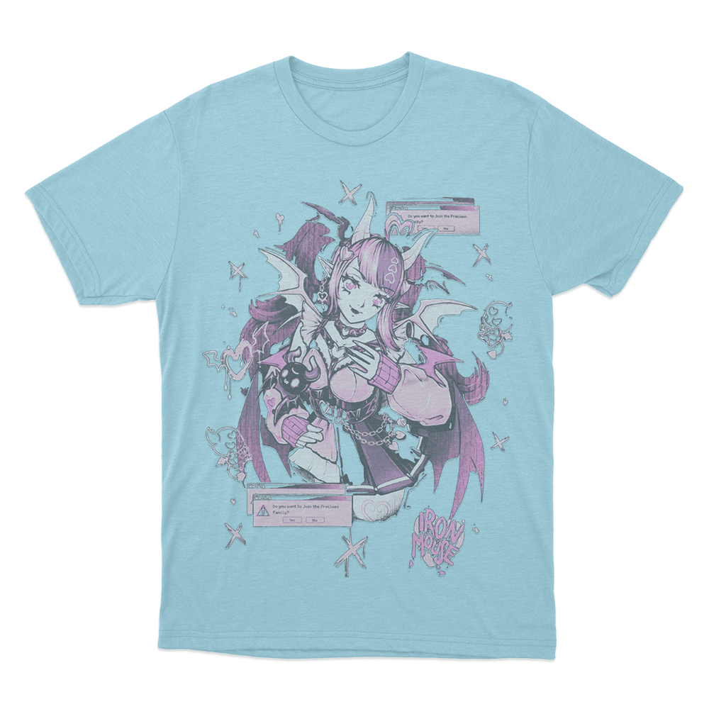 Ironmouse Doodle Unisex T Shirt Sky Blue Ironmouse Doodle Unisex T Shirt Sky Blue