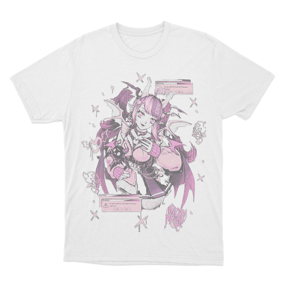 Ironmouse Doodle Unisex T Shirt White Ironmouse Doodle Unisex T Shirt White