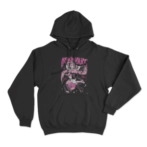 Ironmouse Portrait Metal Unisex Hoodie Black