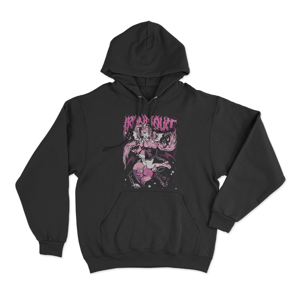 Ironmouse Portrait Metal Unisex Hoodie Black Ironmouse Portrait Metal Unisex Hoodie Black