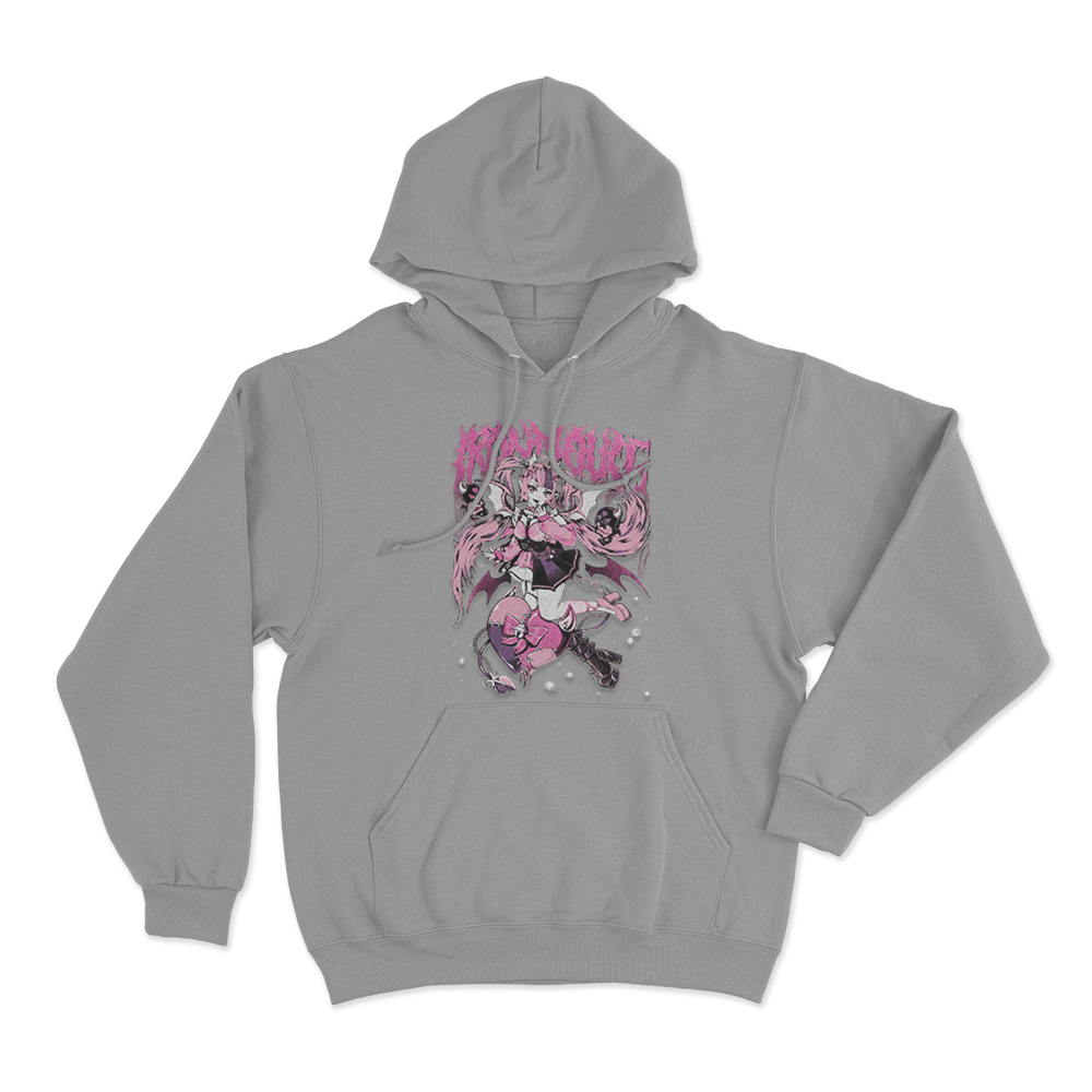 Ironmouse Portrait Metal Unisex Hoodie Grey Ironmouse Portrait Metal Unisex Hoodie Grey