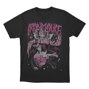 Ironmouse Portrait Metal Unisex T Shirt Black