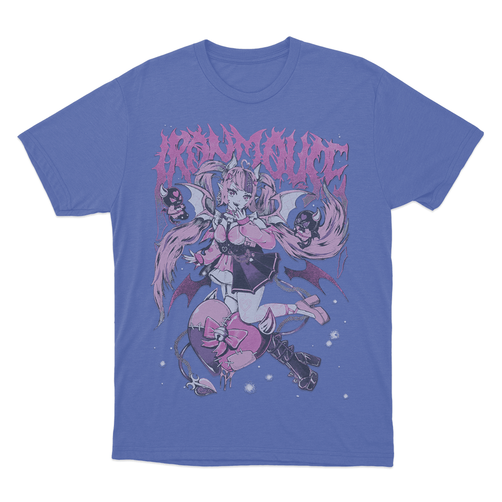 Ironmouse Portrait Metal Unisex T Shirt Blue Ironmouse Portrait Metal Unisex T Shirt Blue