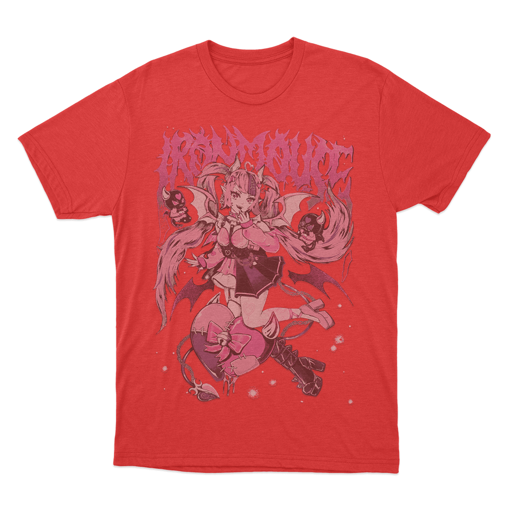 Ironmouse Portrait Metal Unisex T Shirt Red Ironmouse Portrait Metal Unisex T Shirt Red