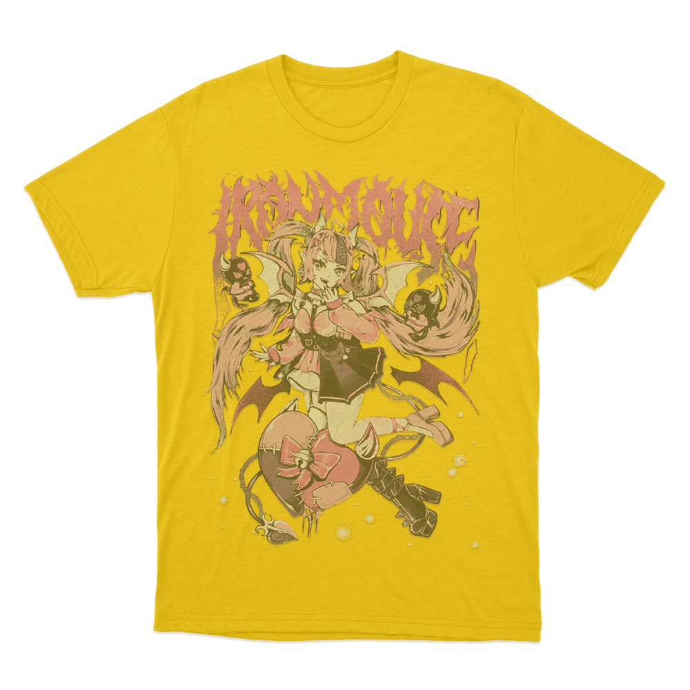 Ironmouse Portrait Metal Unisex T Shirt Yellow Ironmouse Portrait Metal Unisex T Shirt Yellow